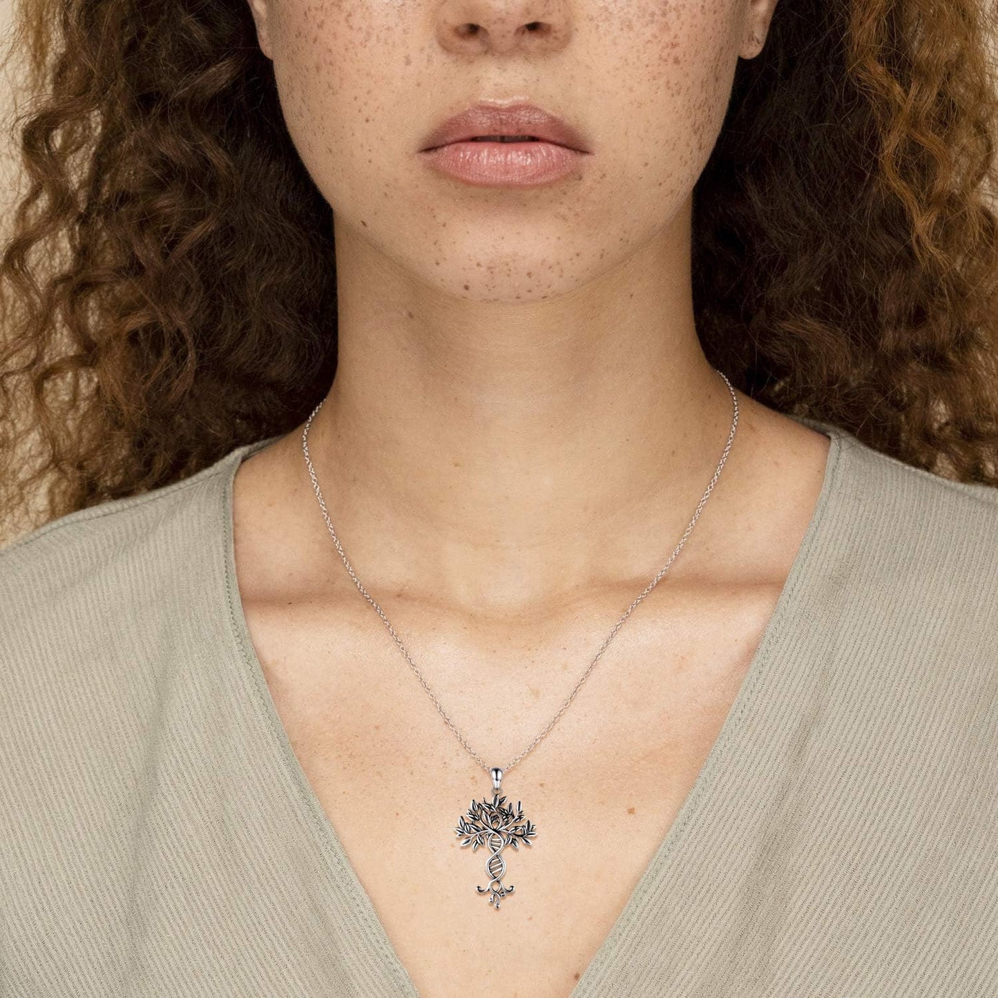 🔥Sterling Silver DNA Tree of Life necklace