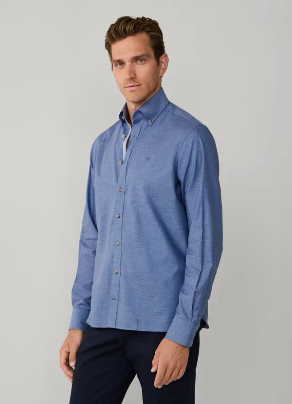 Classic Fit Flannel Herringbone Shirt