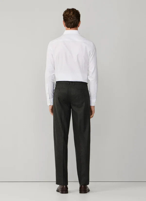 Slim Fit Kensington Wool Pleated Trouser