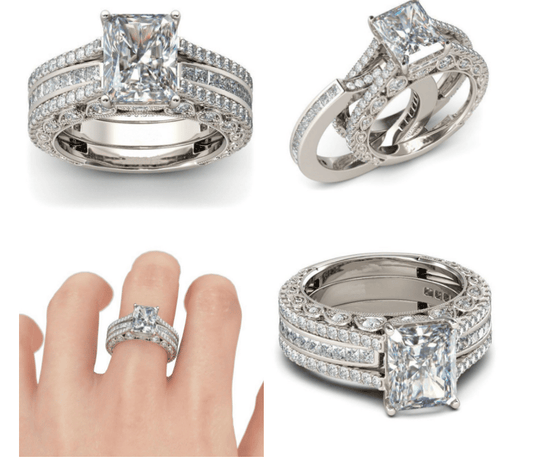 Special Sterling Silver Interchangeable Ring Set