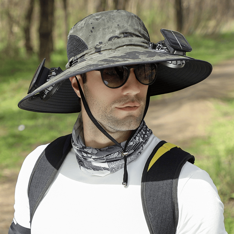 ??Best father¡®s Day Gifts?2025 New Ultralight Solar Fan Sun Hat ¨C Lighter Than a Baseball!?(Only 11oz)£ºJapanese Design