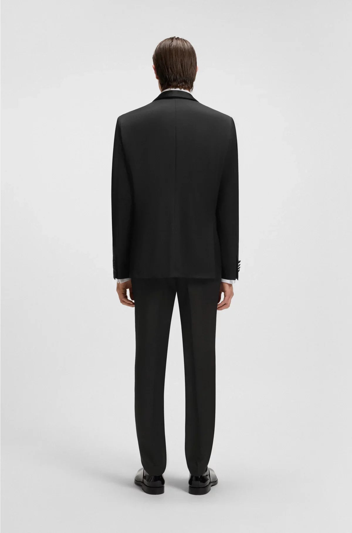 REGULAR-FIT TUXEDO JACKET IN VIRGIN-WOOL SERGE