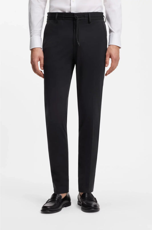 SLIM-FIT TROUSERS IN PERFORMANCE-STRETCH JERSEY