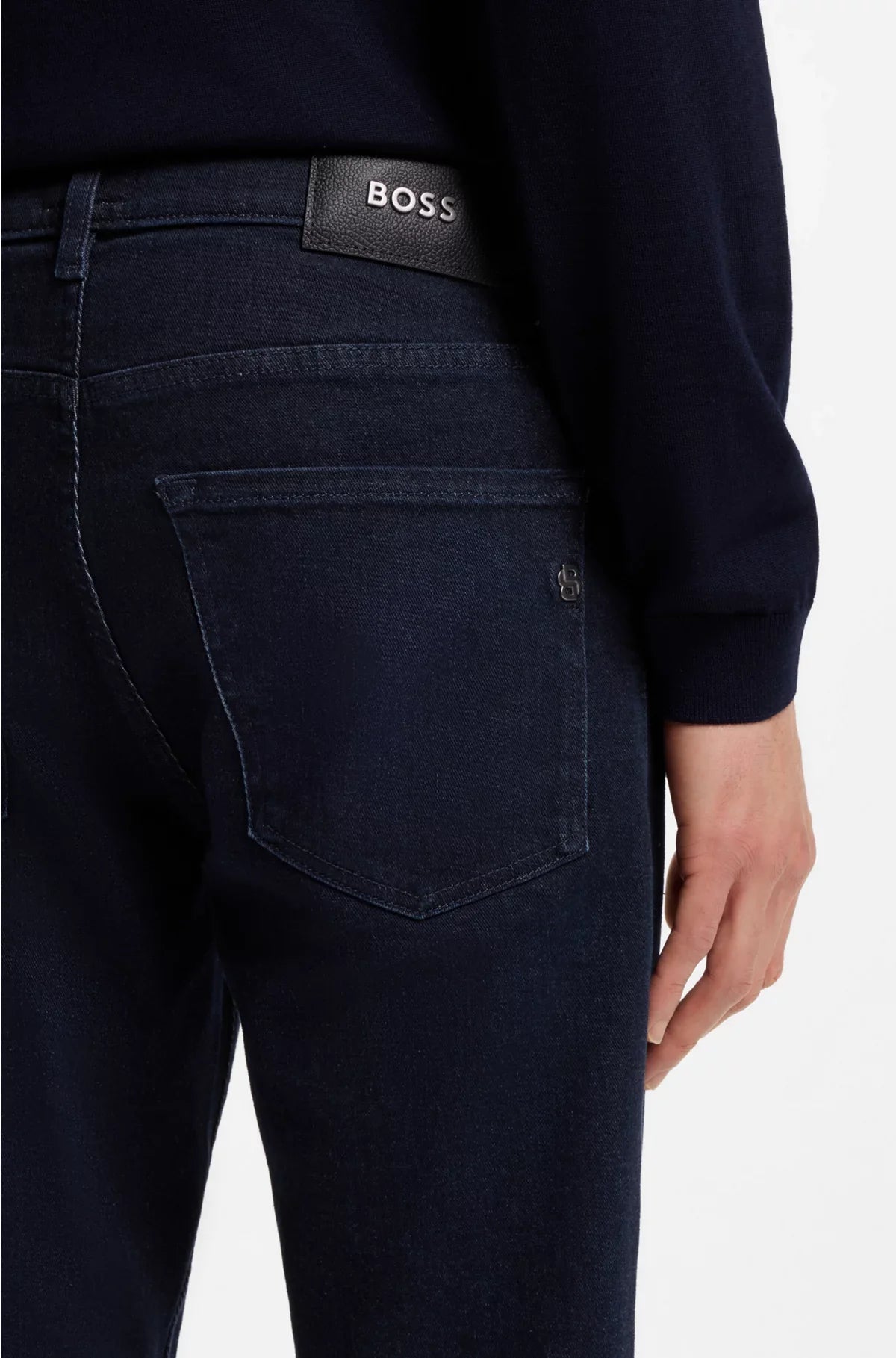 DELAWARE SLIM-FIT JEANS IN DARK-BLUE SOFT DENIM