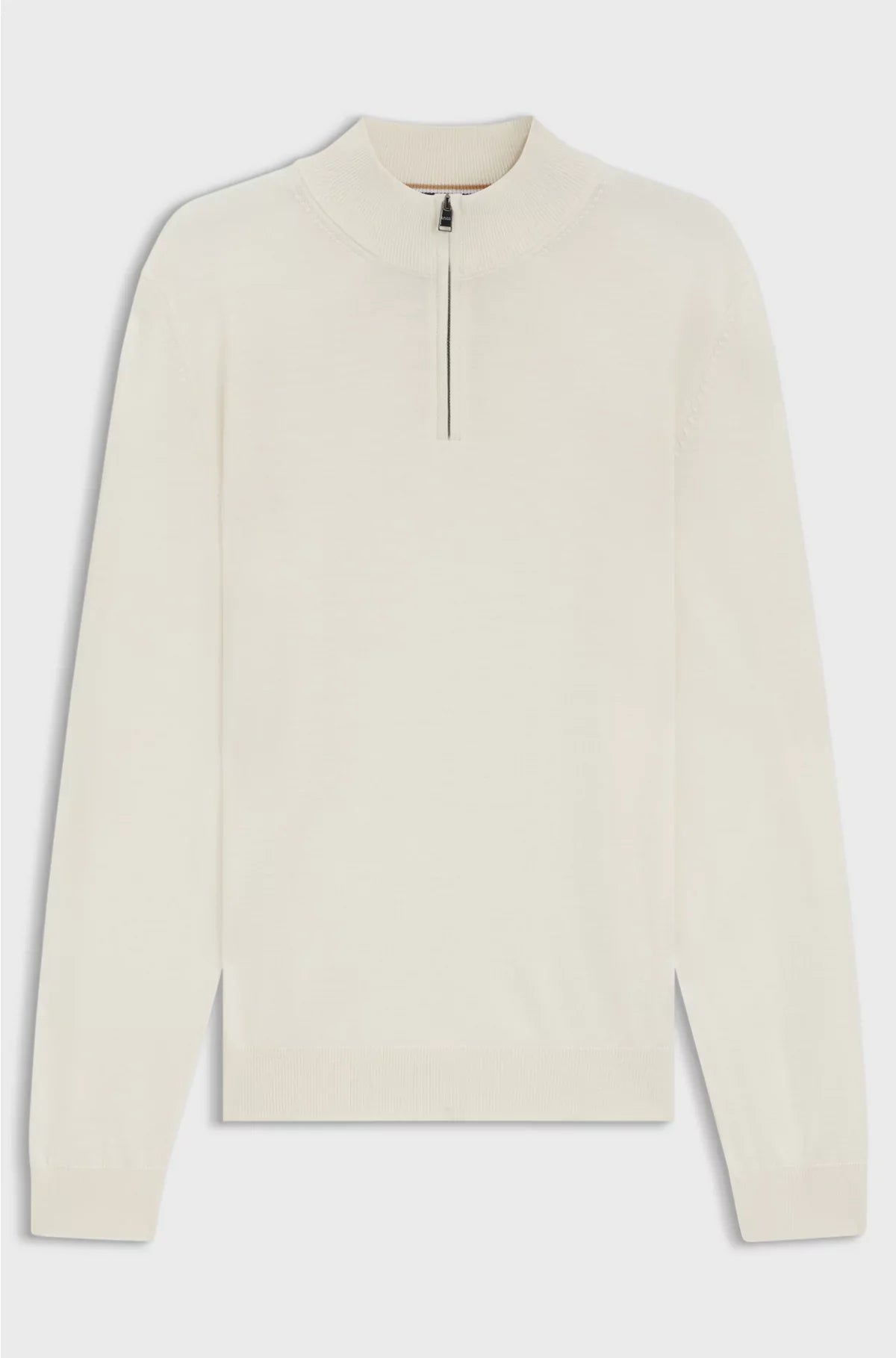 ZIP-NECK SWEATER IN VIRGIN WOOL
