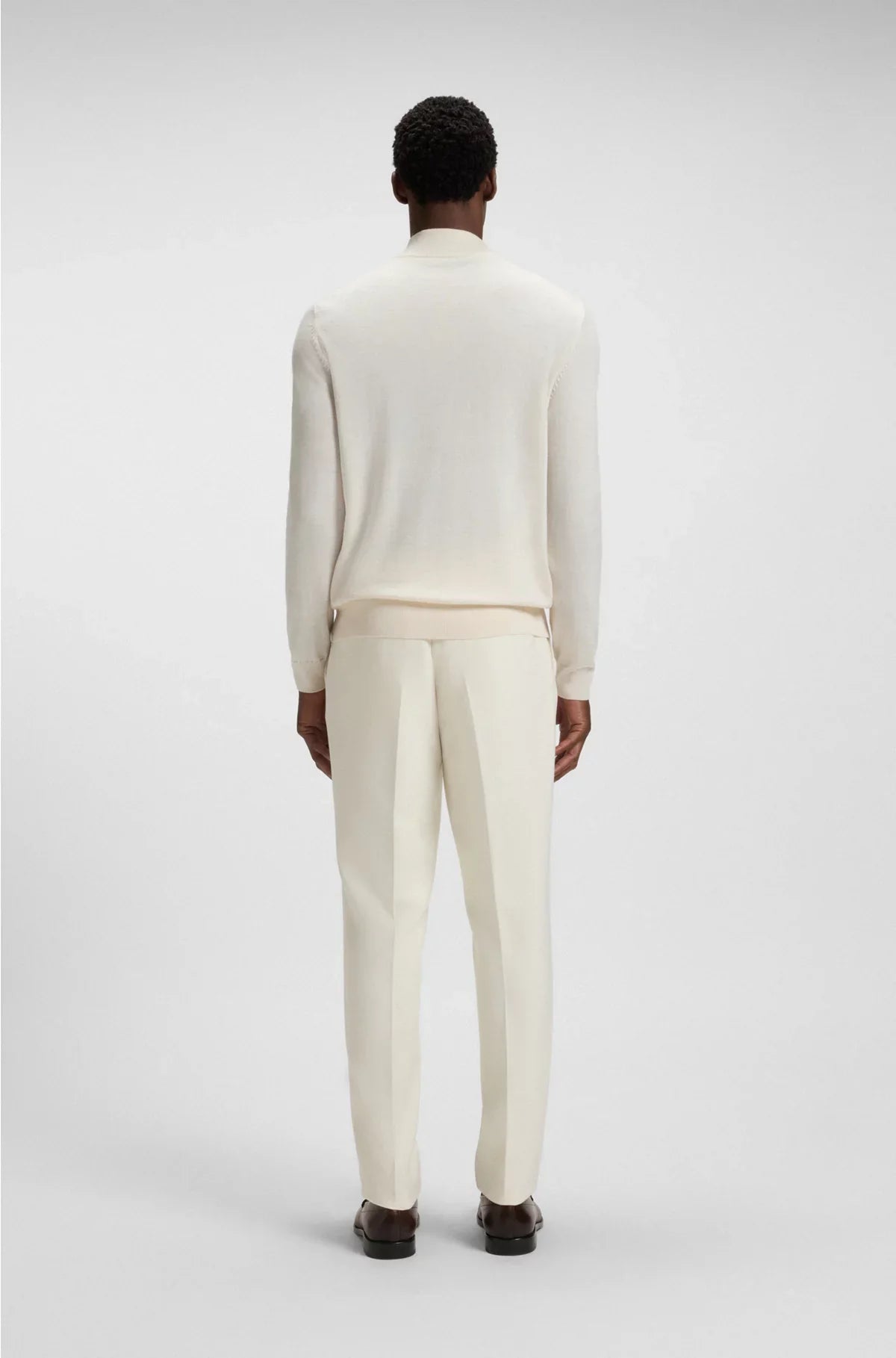 ZIP-NECK SWEATER IN VIRGIN WOOL