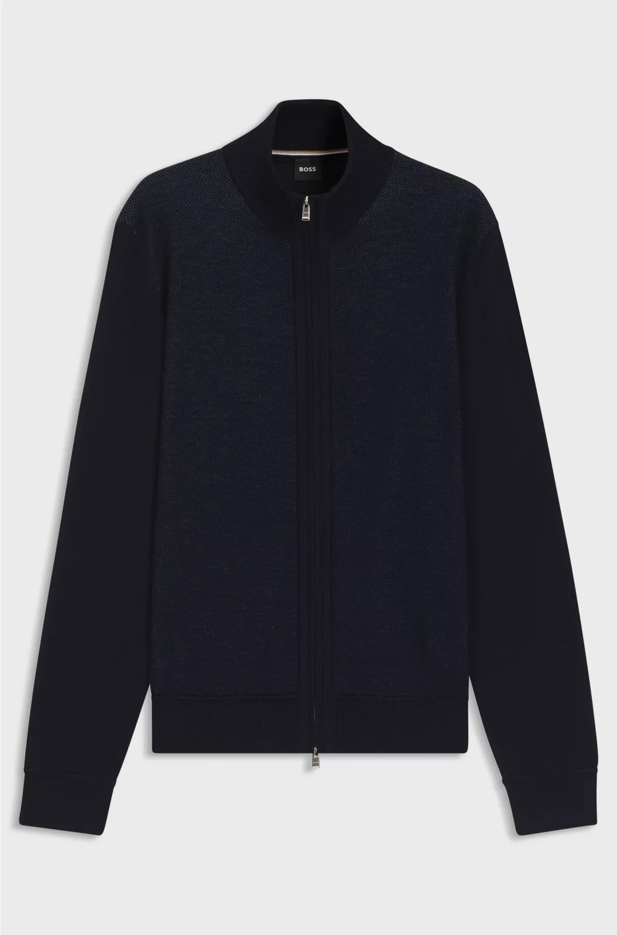 ZIP-UP CARDIGAN IN VIRGIN WOOL