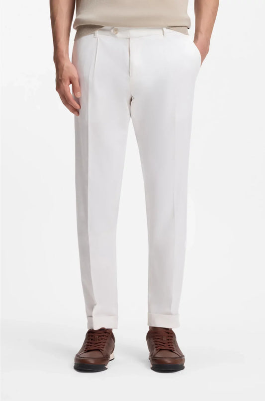 SLIM-FIT TROUSERS IN COMFORT-STRETCH COTTON