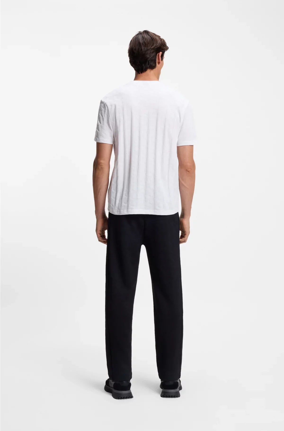 COTTON T-SHIRT WITH JACQUARD PATTERN