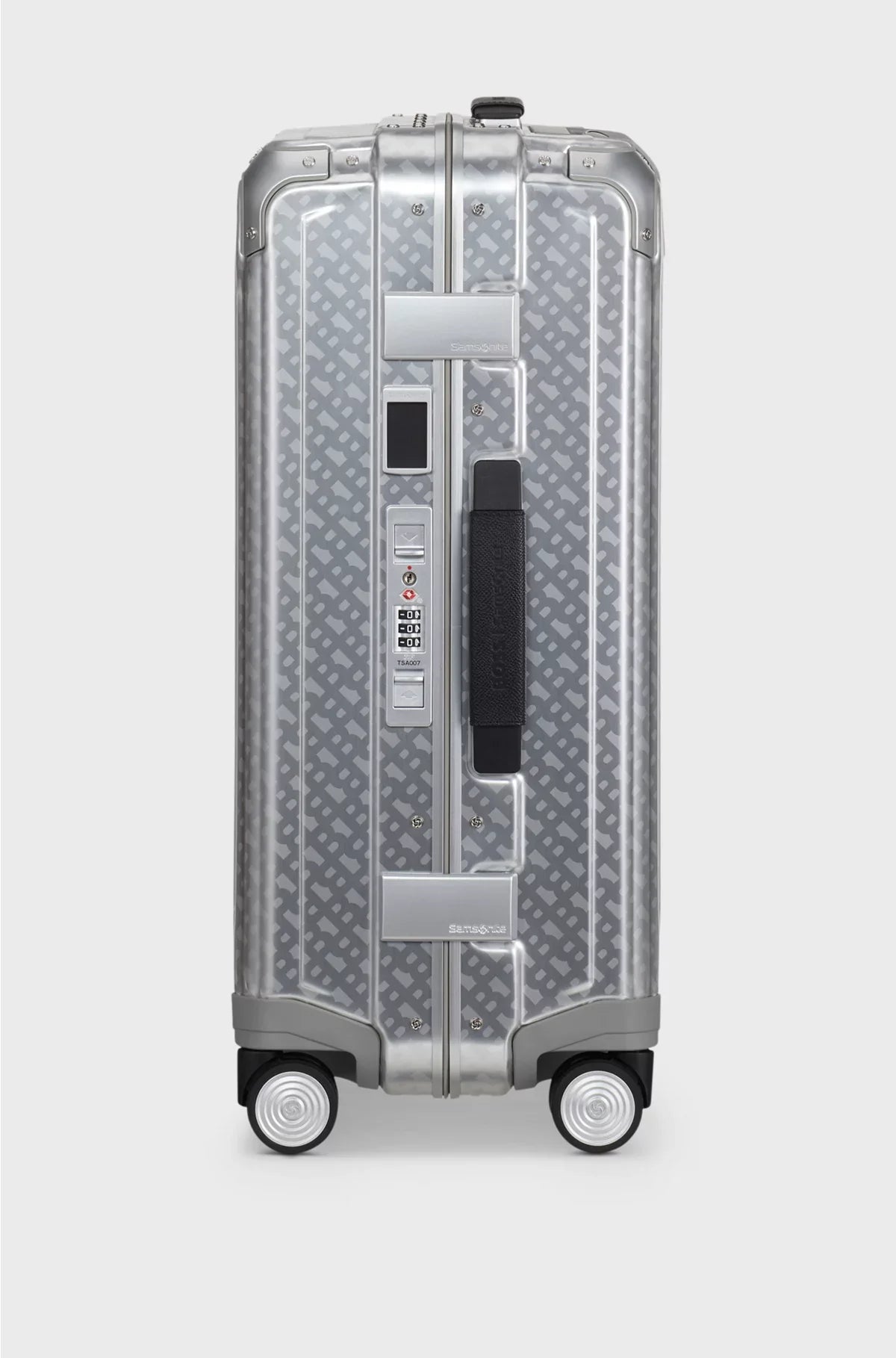 SILVER ALUMINIUM CABIN-SIZE SUITCASE 55CM