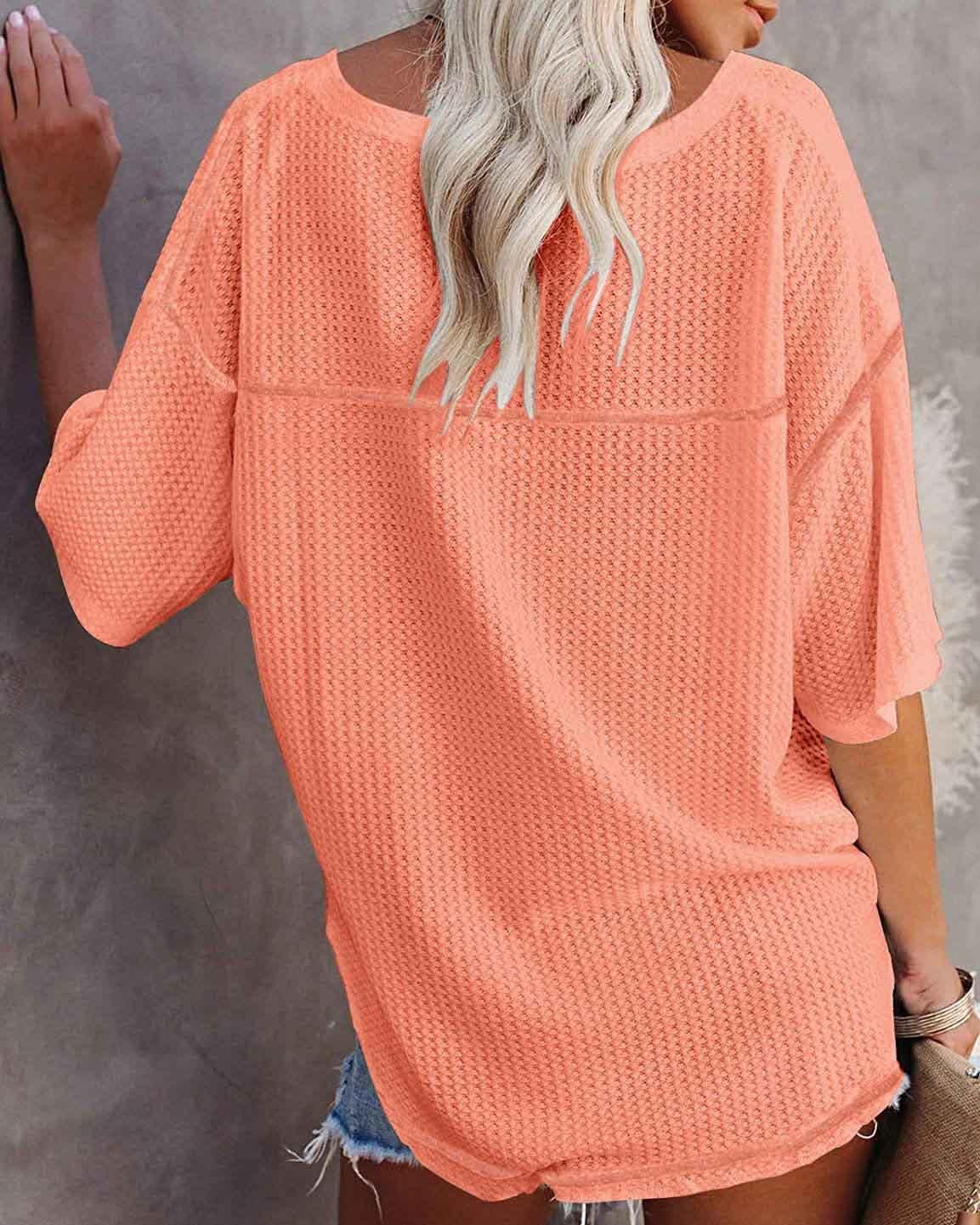 Stunncal V-Neck Dolman Sleeve Top