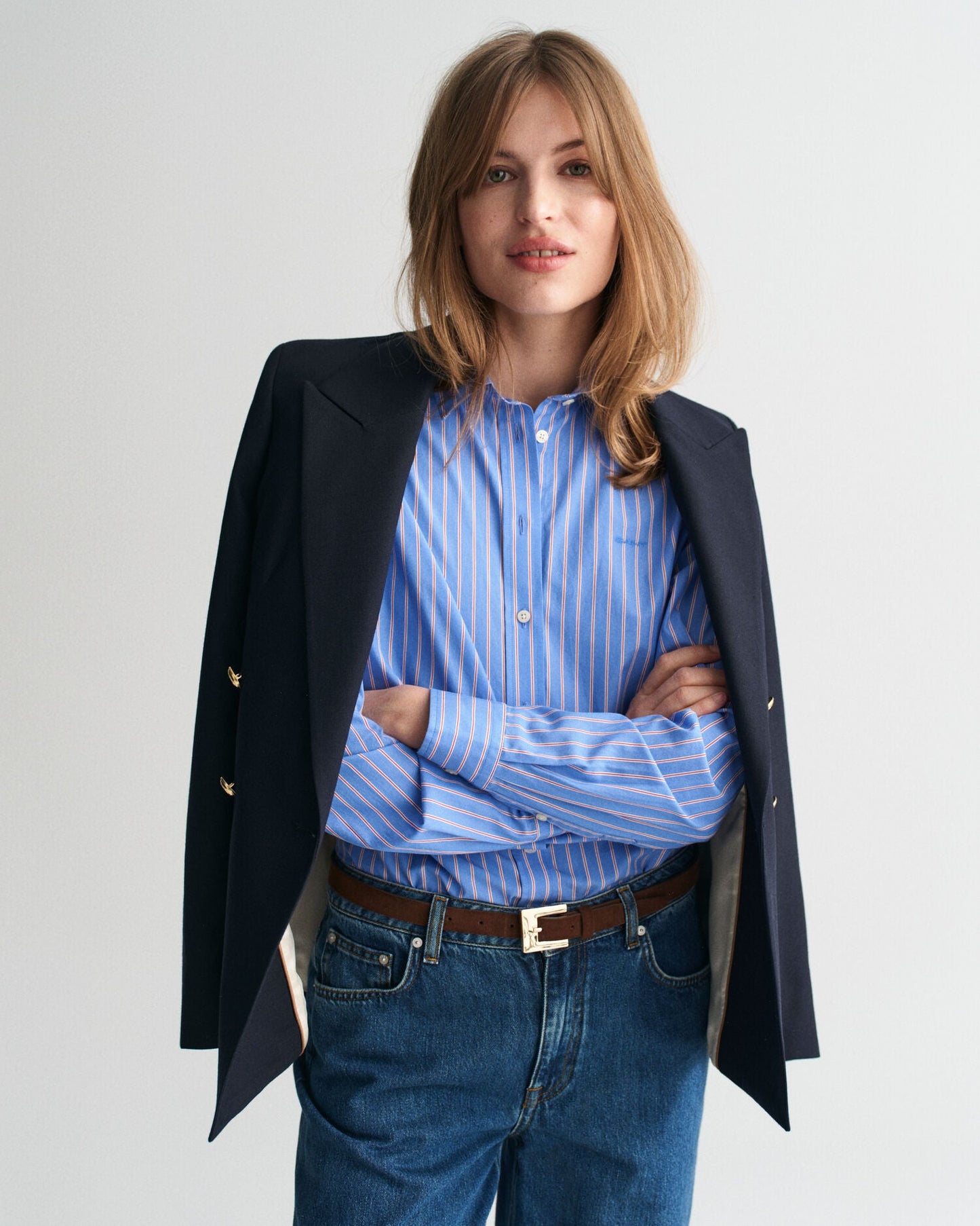 Regular Fit Classic Striped Poplin Shirt