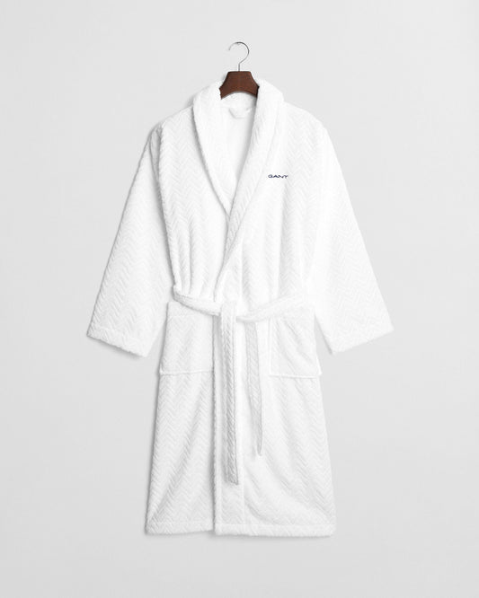 Jacquard Herringbone Robe