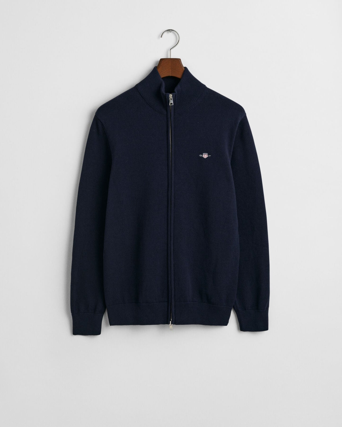 Casual Cotton Zip Cardigan