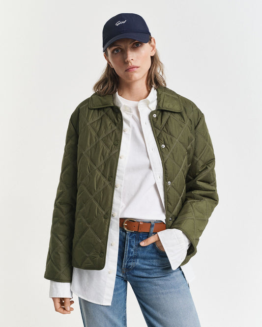 Collared Quilted Jacket