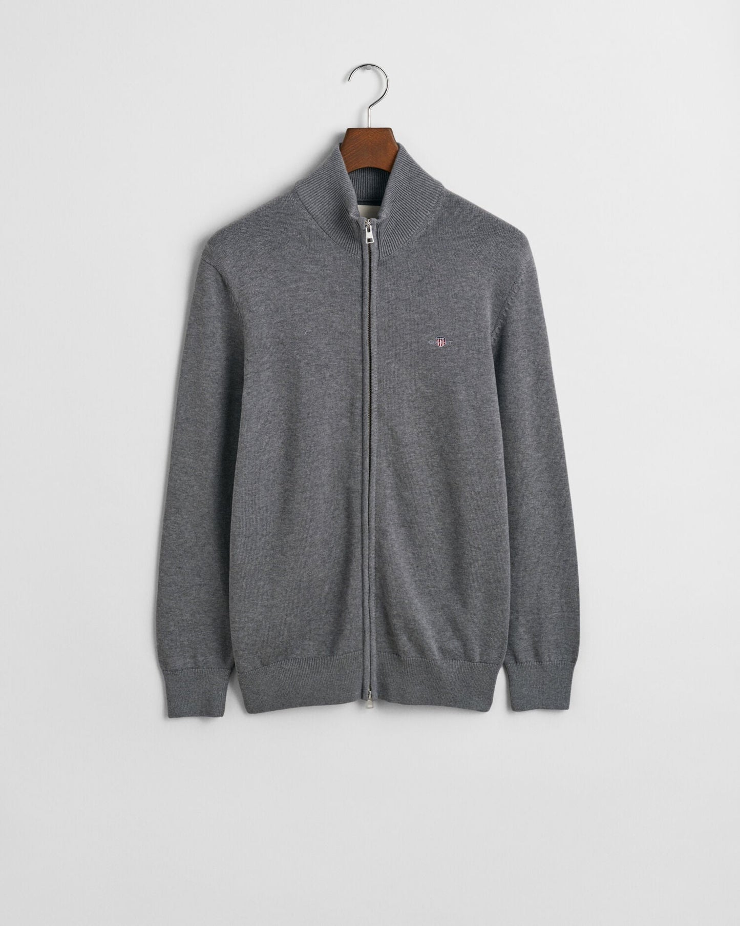 Casual Cotton Zip Cardigan