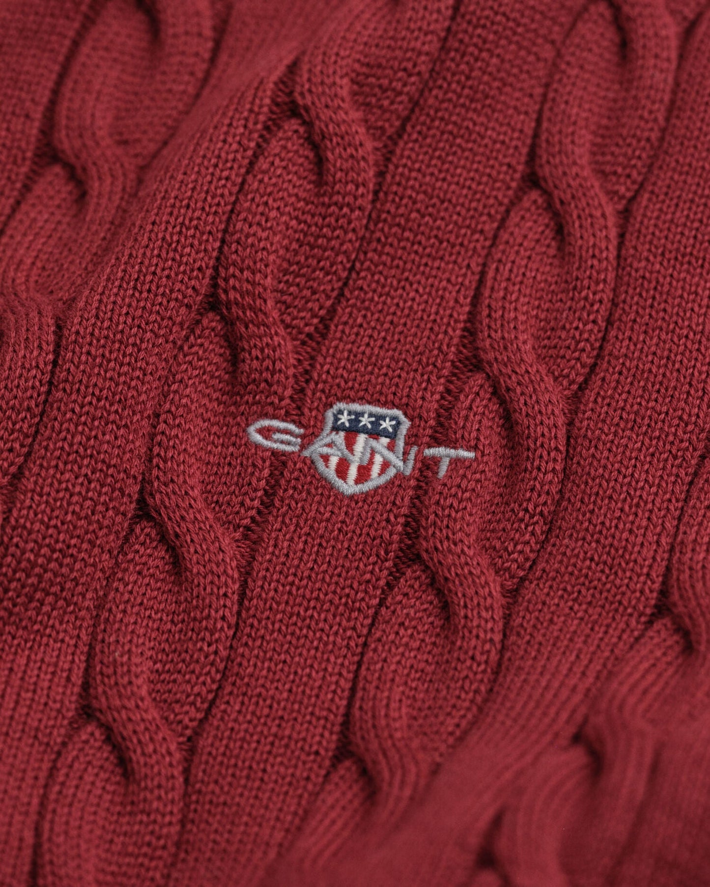 Cotton Cable Knit Half-Zip Sweater