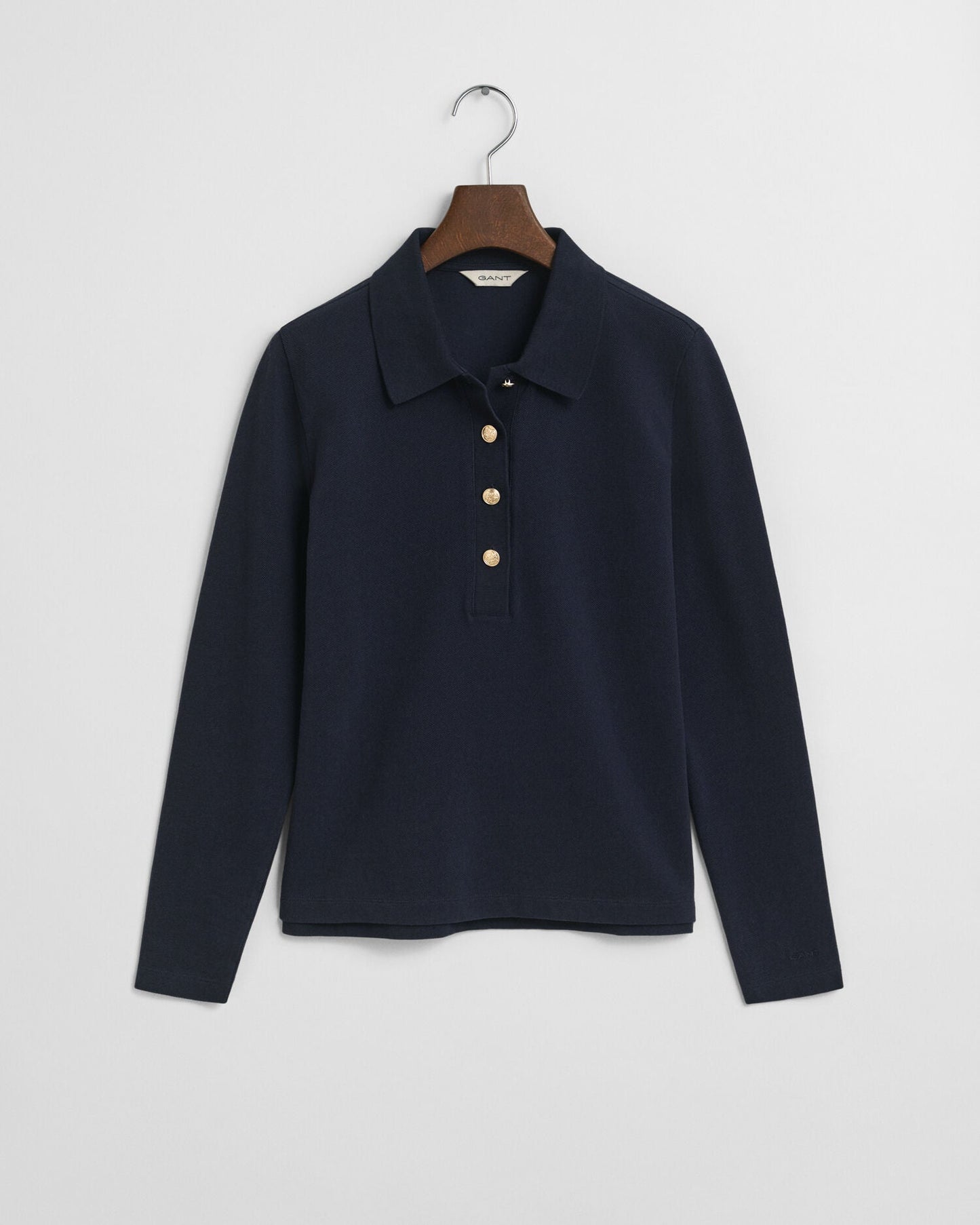 Long Sleeve Pique Polo Shirt