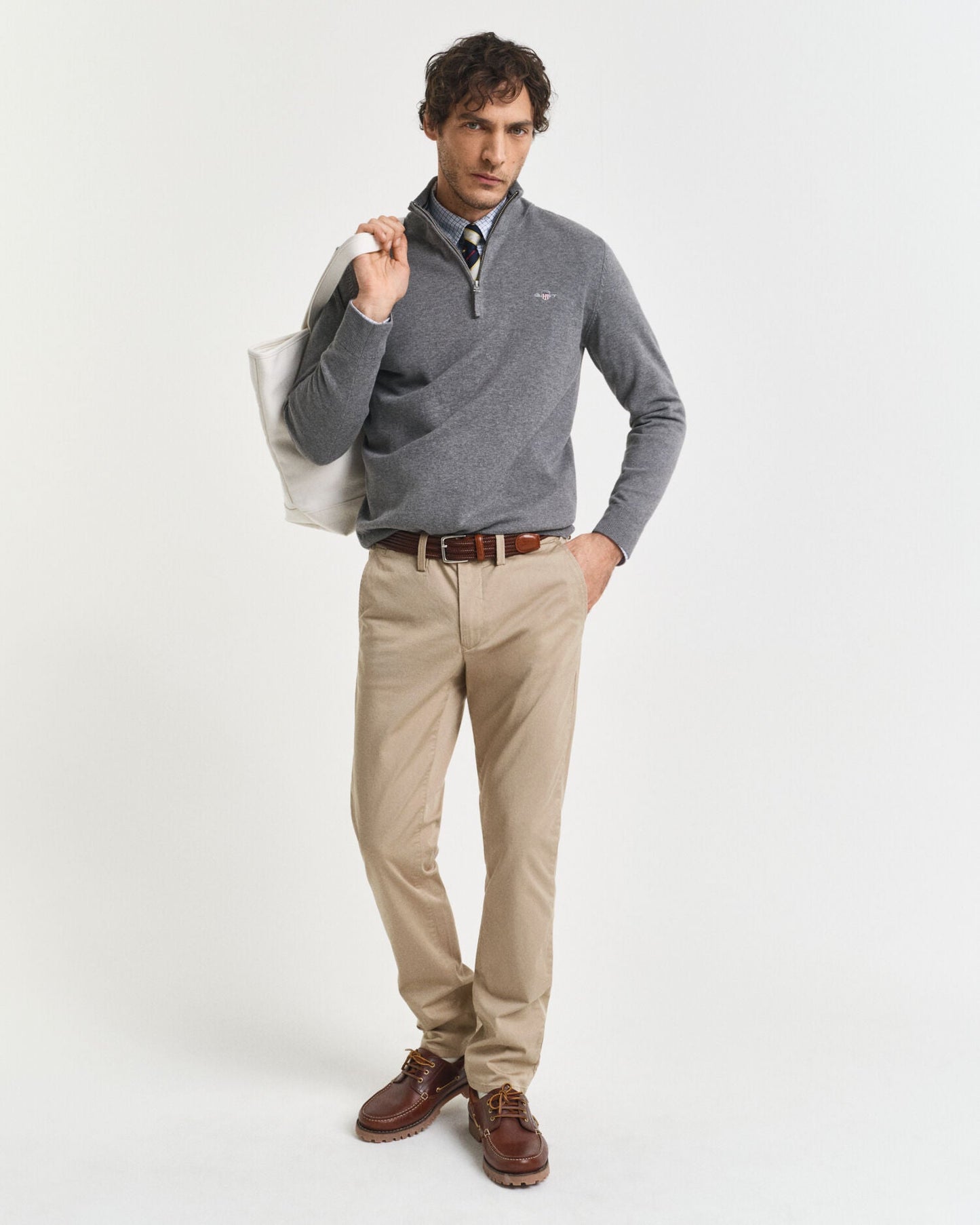 Classic Cotton Half-Zip Sweater