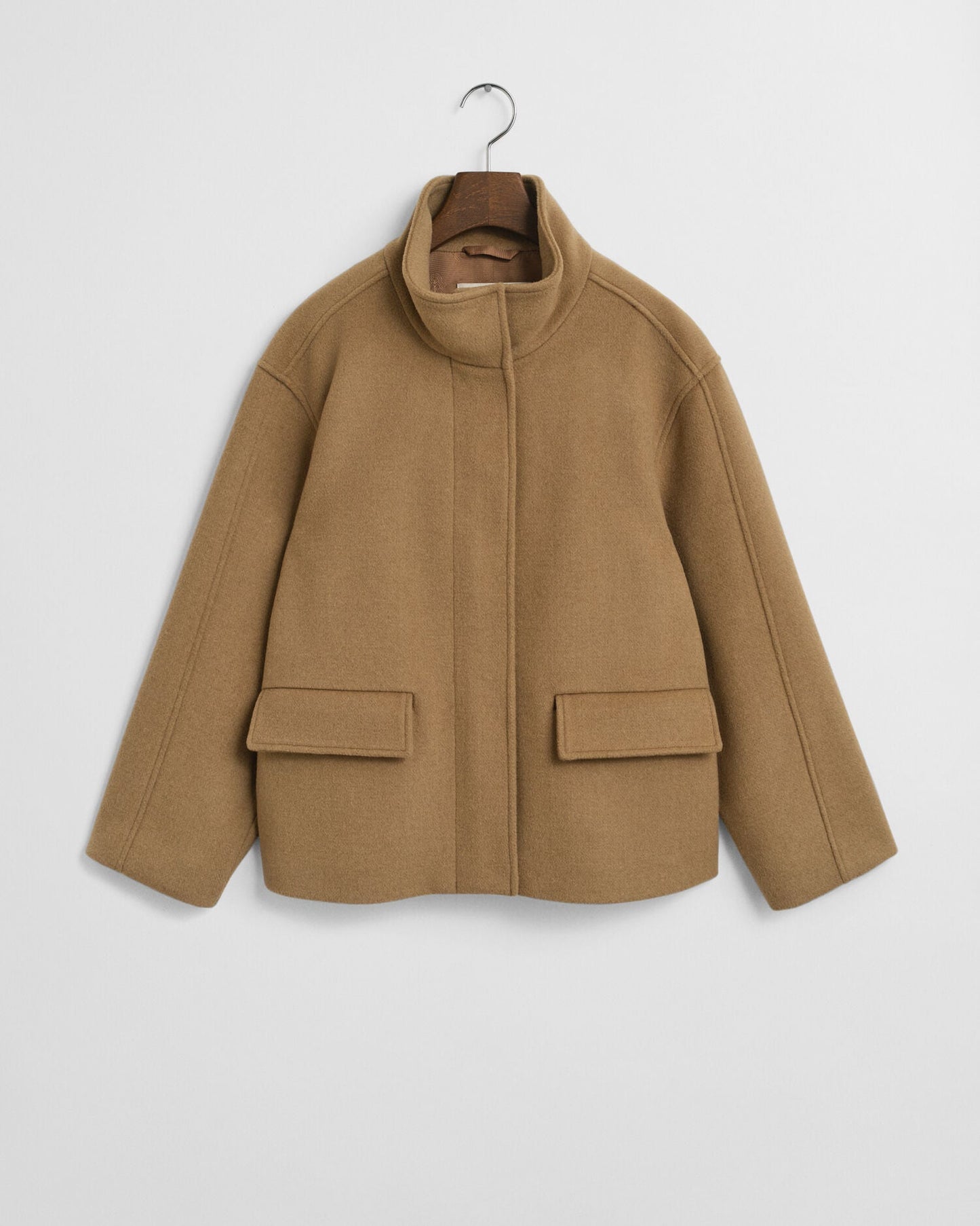 Short Wool Zip Jacket