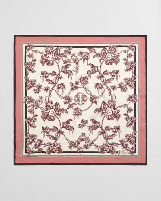 Tree Print Silk Scarf