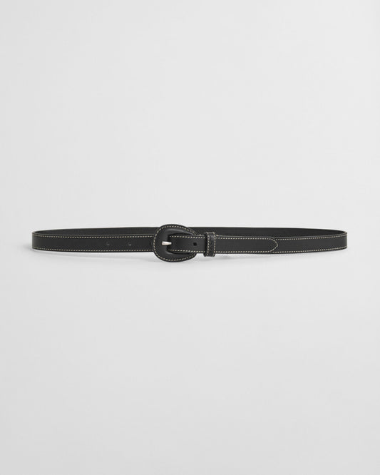 Leather Covered Buckle Belt