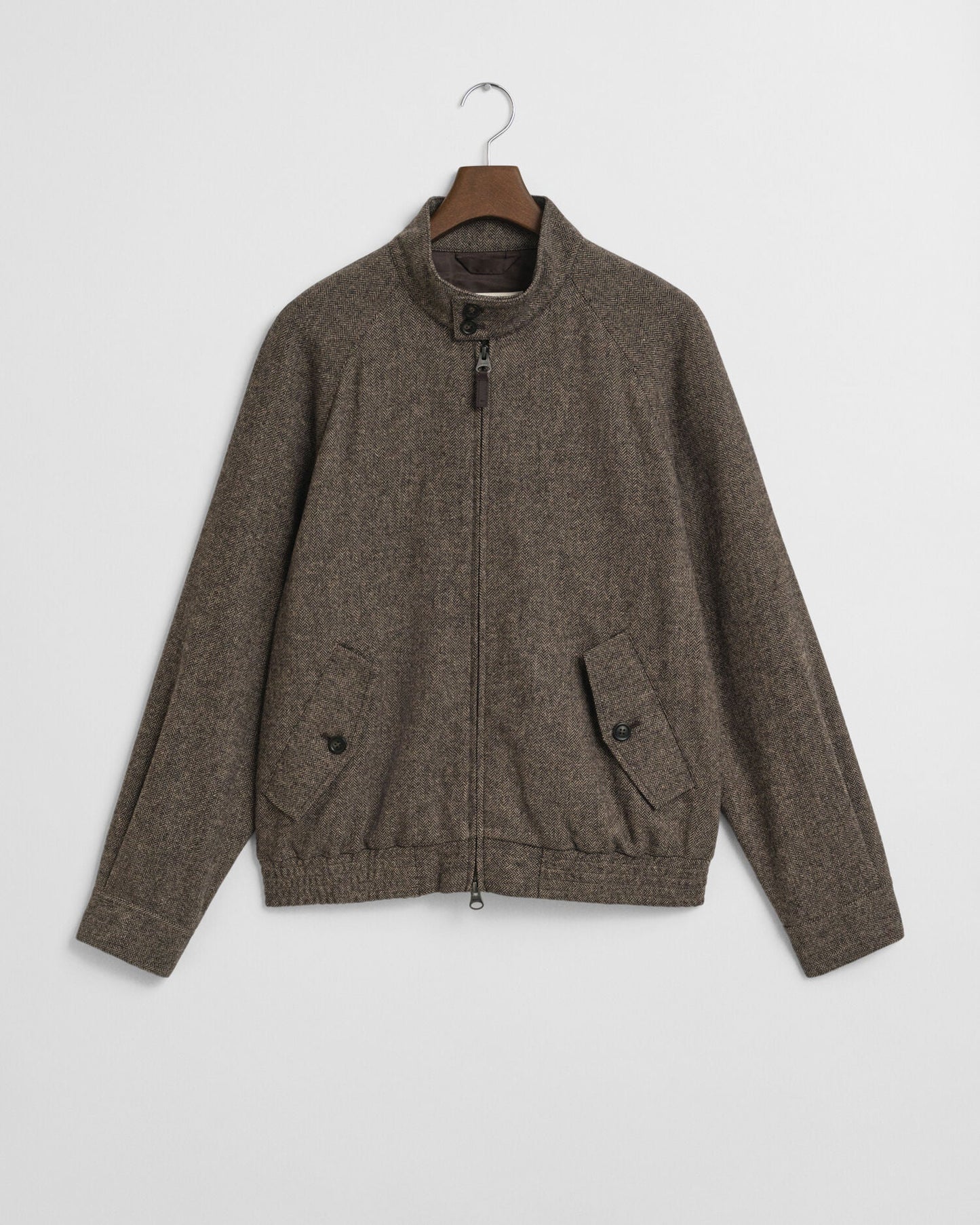 Wool Blend Harrington Jacket
