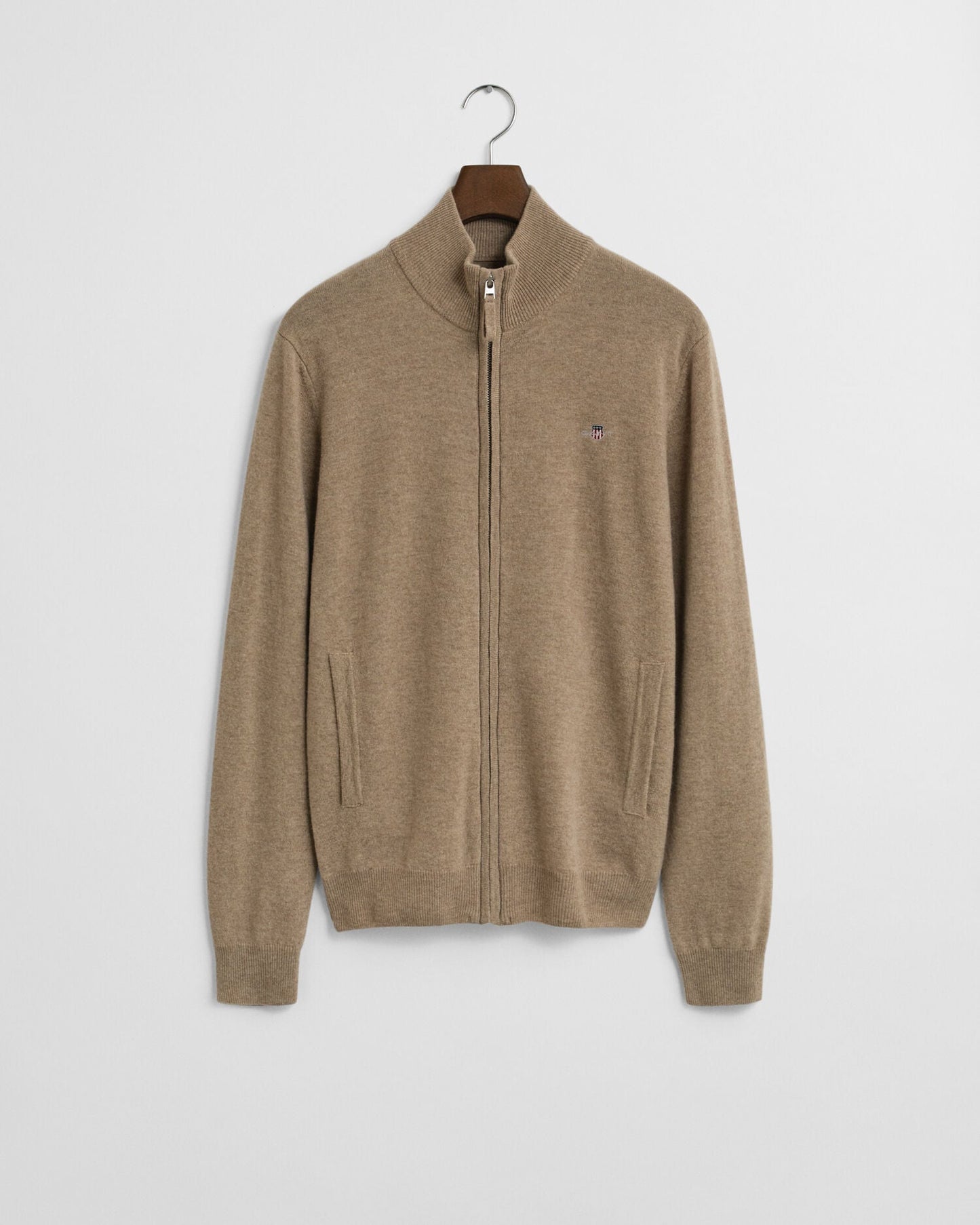 Superfine Lambswool Zip Cardigan