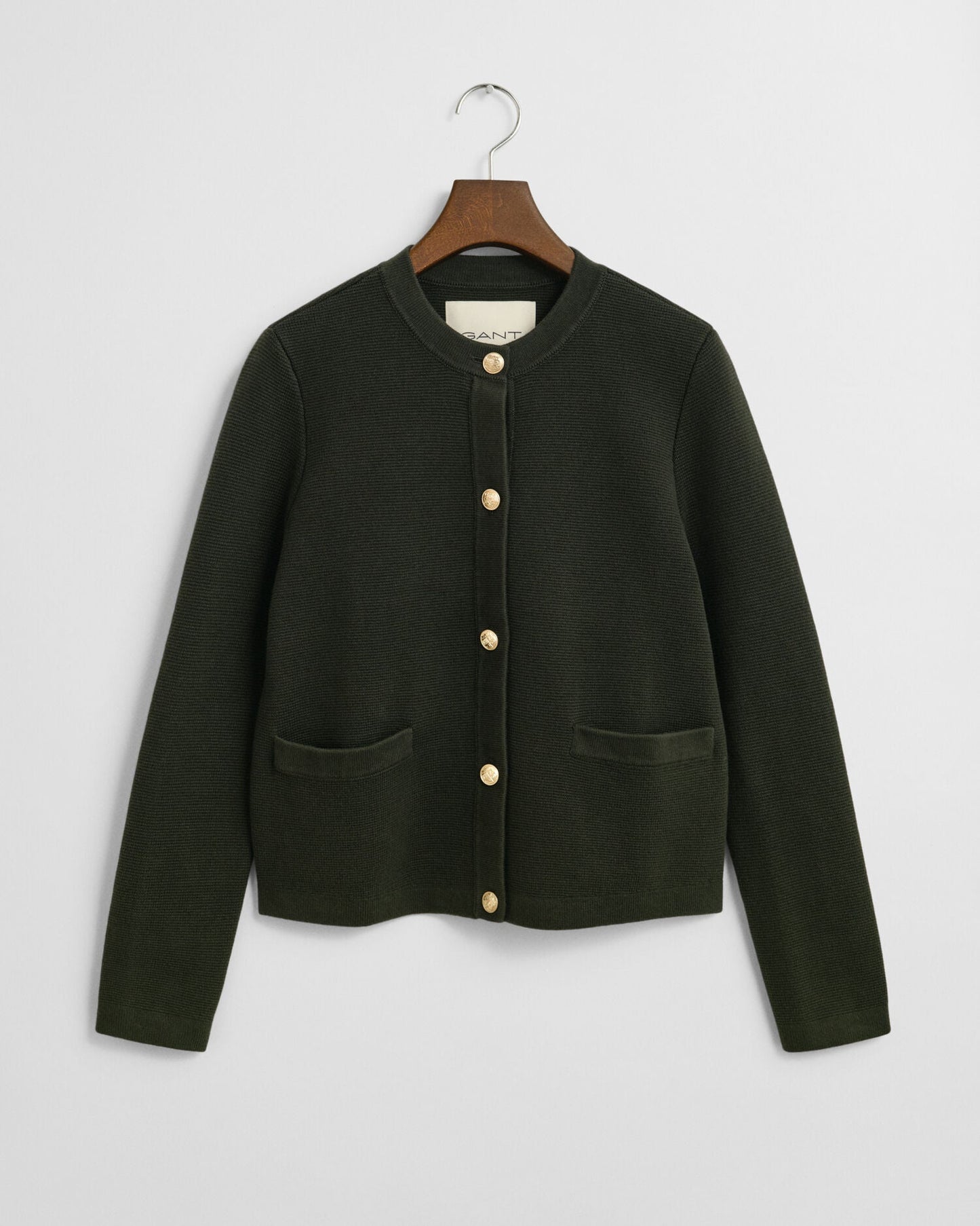 Contrast Knit Cardigan