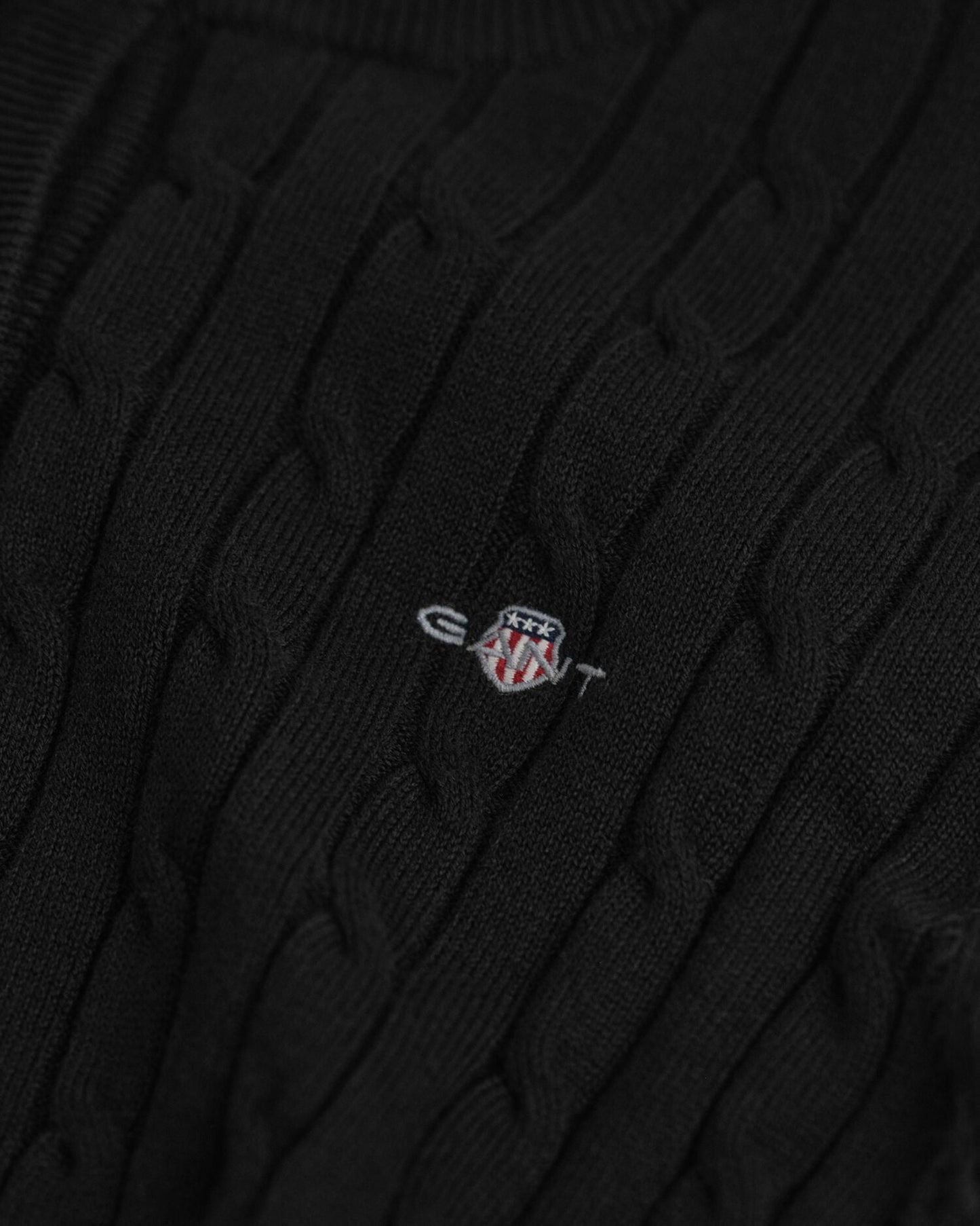 Stretch Cotton Cable Knit Cardigan