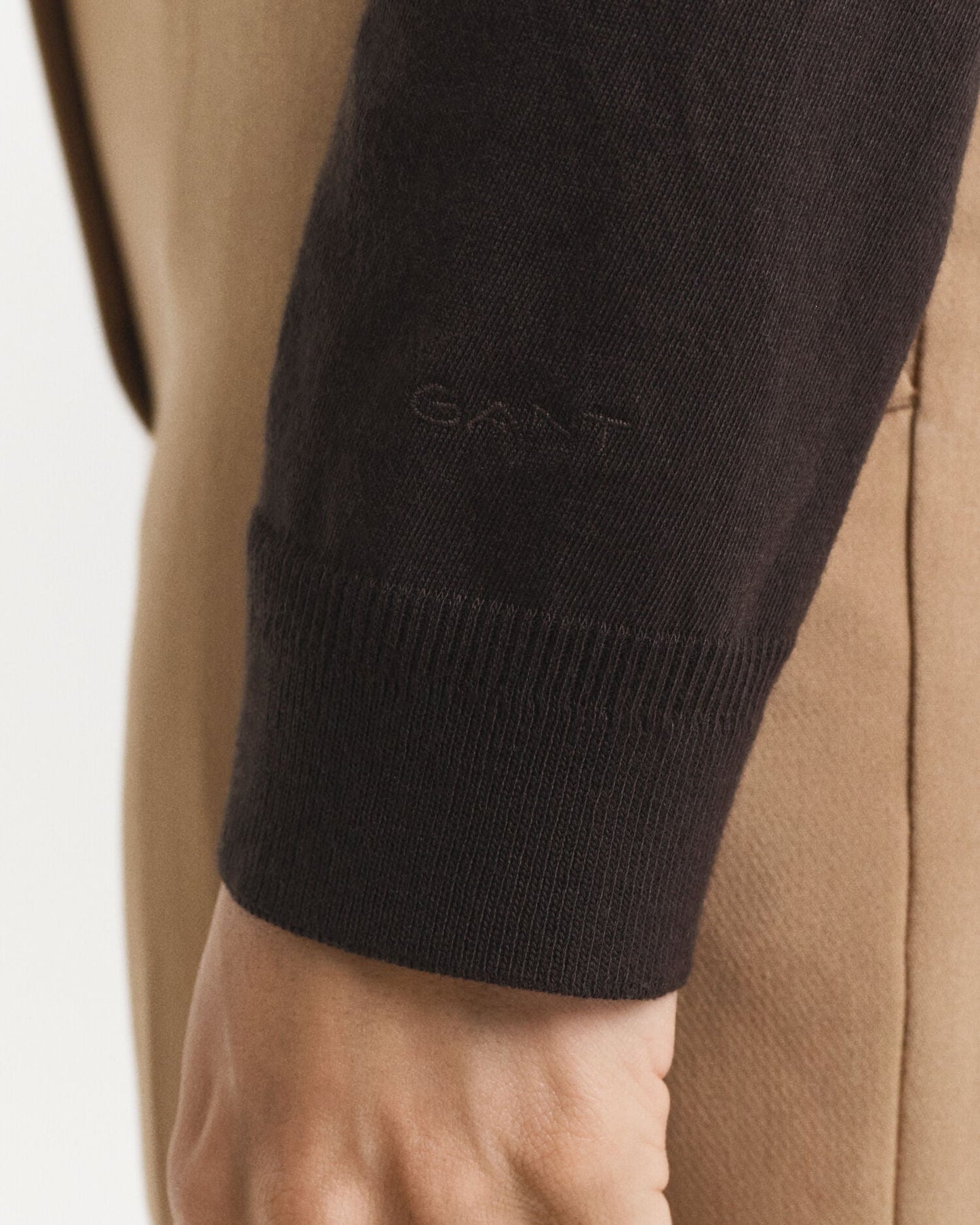 Seamless Buttoned Long Sleeve Polo Shirt