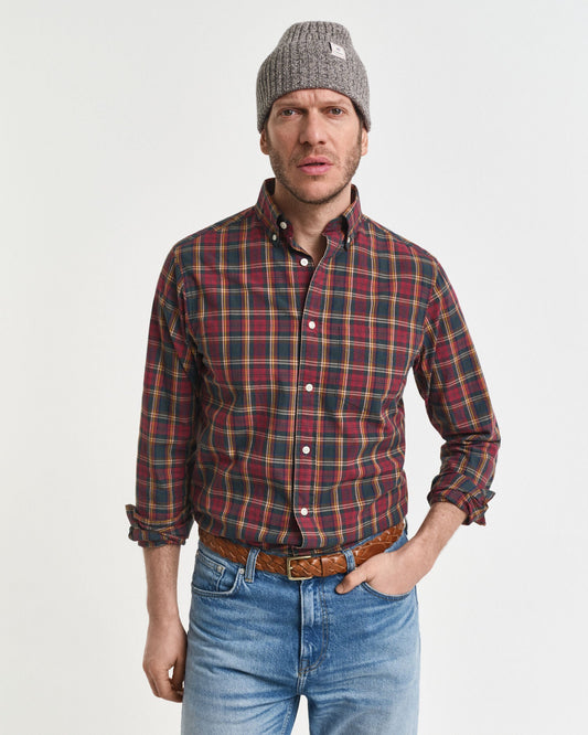 Regular Fit Checked Archive Poplin Shirt