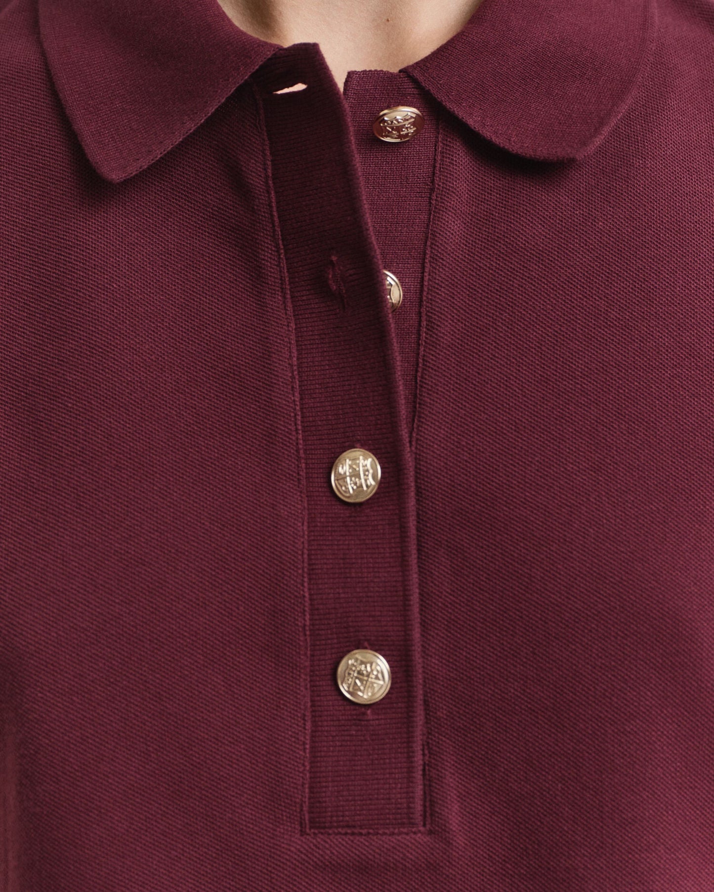 Long Sleeve Pique Polo Shirt