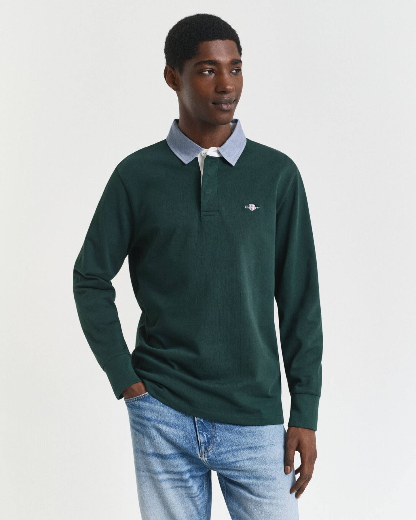 Chambray Collar Heavy Rugger