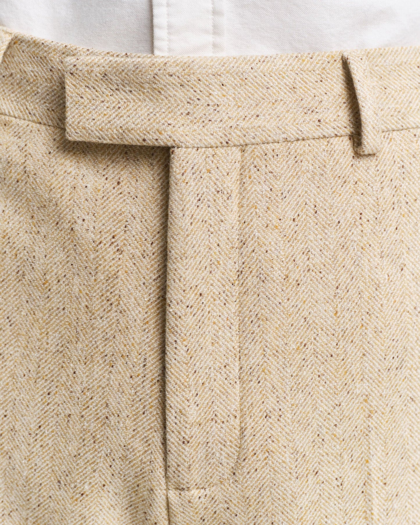 Relaxed Fit Nepps Herringbone Suit Pants