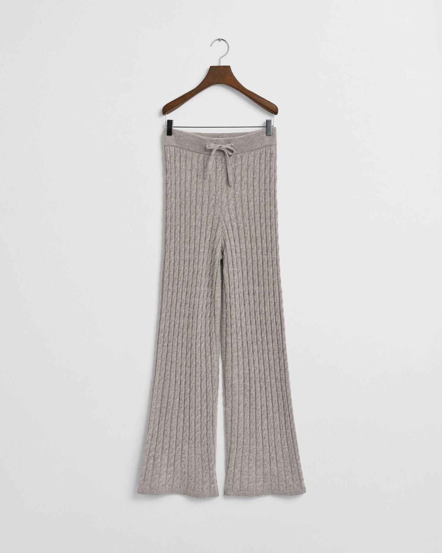 Cable Knit Wool Pants
